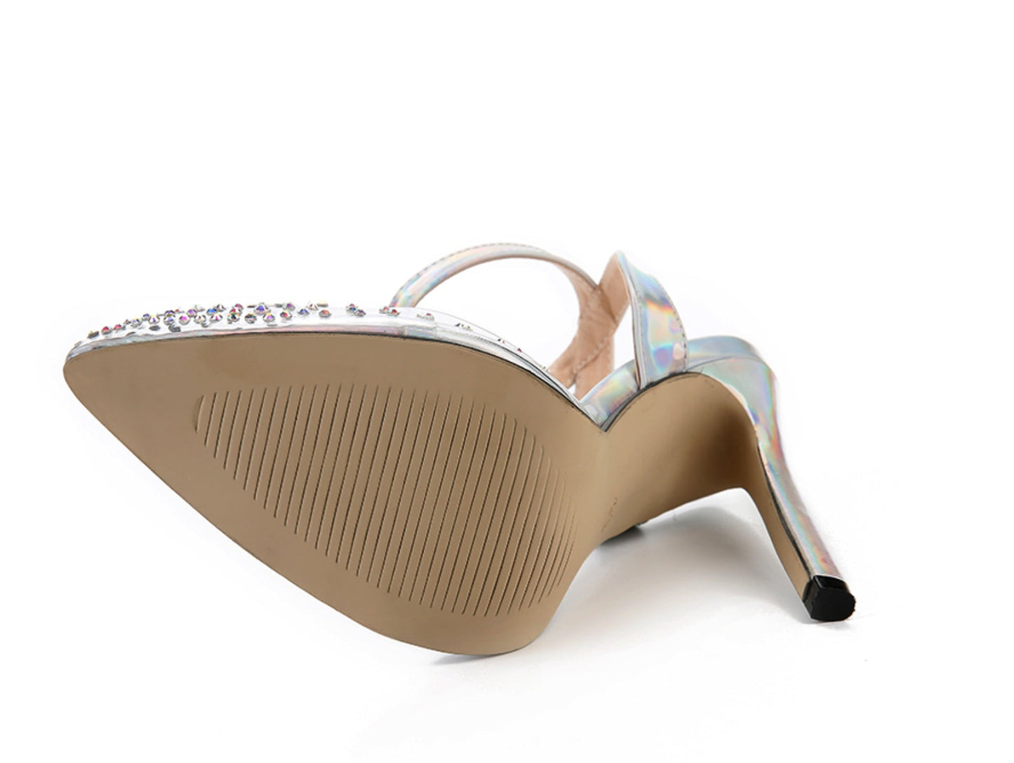 Pointed diamond sandals for women with stiletto heels My Store