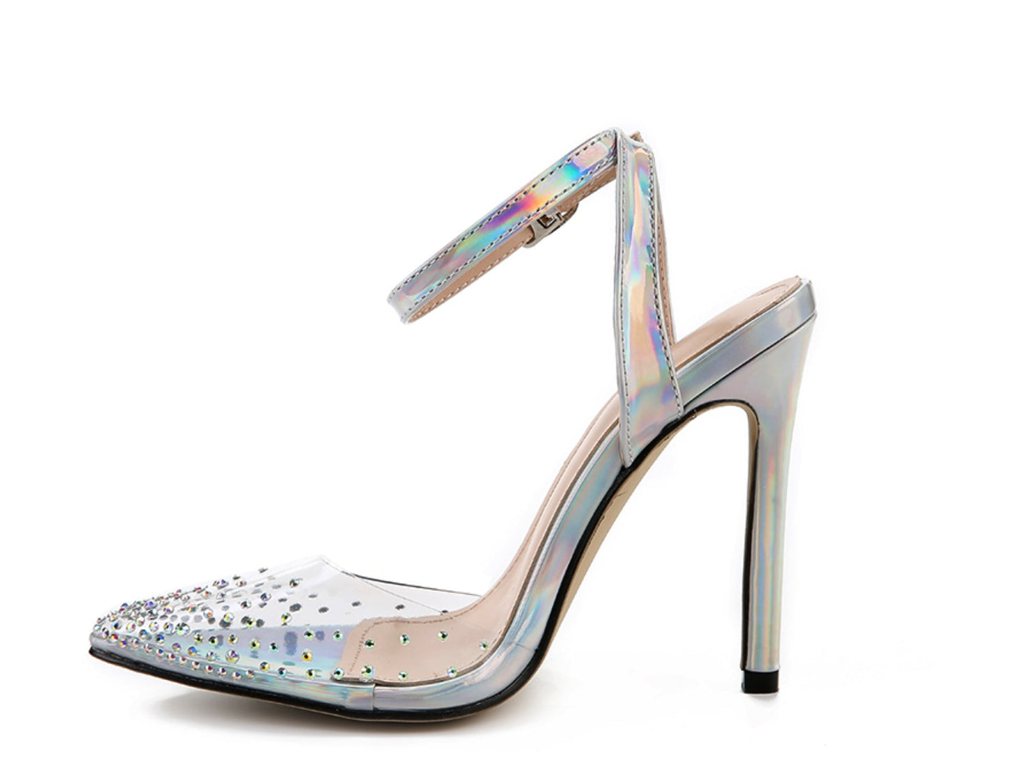 Pointed diamond sandals for women with stiletto heels My Store