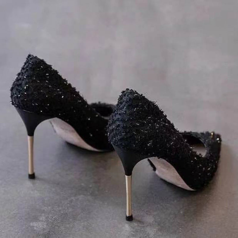 New White High Heels Women Stiletto Pointed Toe My Store