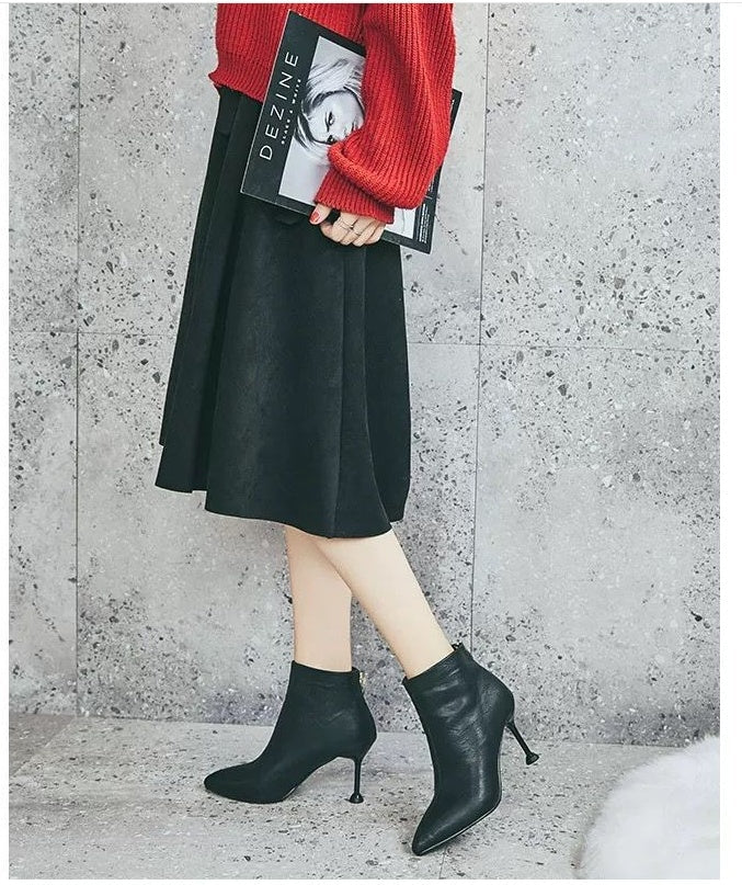 High Heels Women Winter Short Boots Stiletto My Store