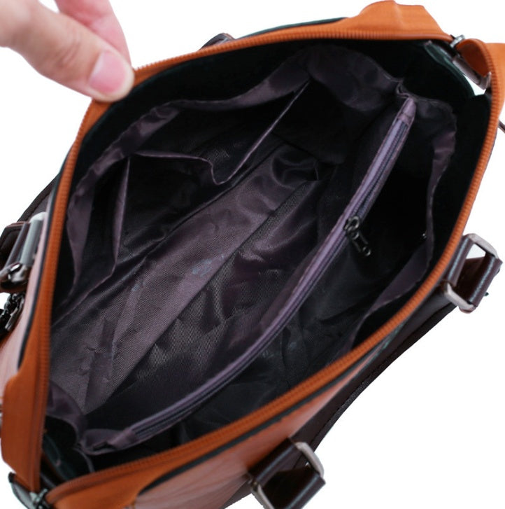 Multi-piece set New wave fashion handbag bag retro simple child bag shoulder bag Messenger bag My Store