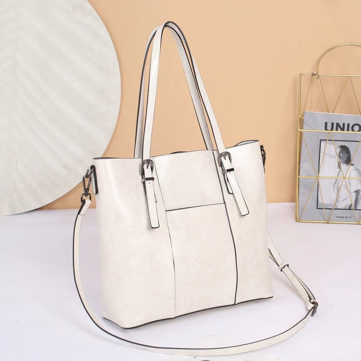 Big Bag Genuine Leather Capacity Cowhide Messenger Bag Female Hand-held Tote My Store