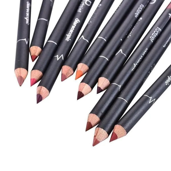 12Pcs Women Waterproof Lipstick Long Lasting Matte Lip Liner Pencil Lip Pen Set My Store