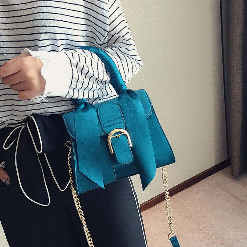 Female bag ladies shoulder bag fashion bow velvet handbag My Store