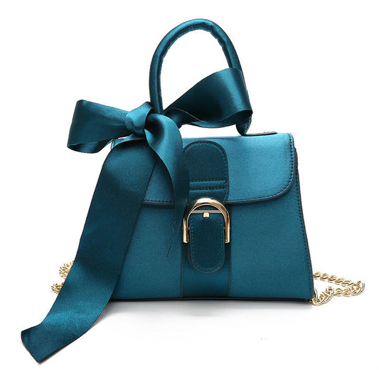 Female bag ladies shoulder bag fashion bow velvet handbag My Store
