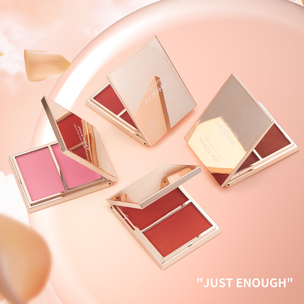 PHOFAY Double-Take Cream & Powder Blush Duo My Store