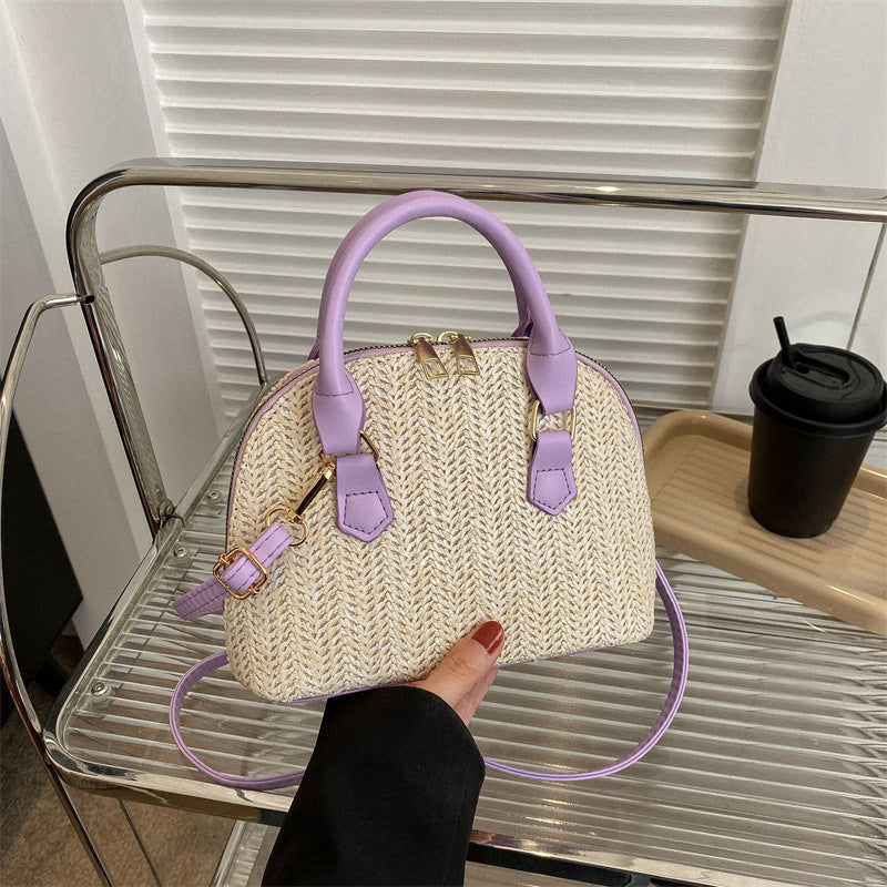 Women's Fashion Simple Casual Woven Handbag Shoulder Crossbody Bag My Store