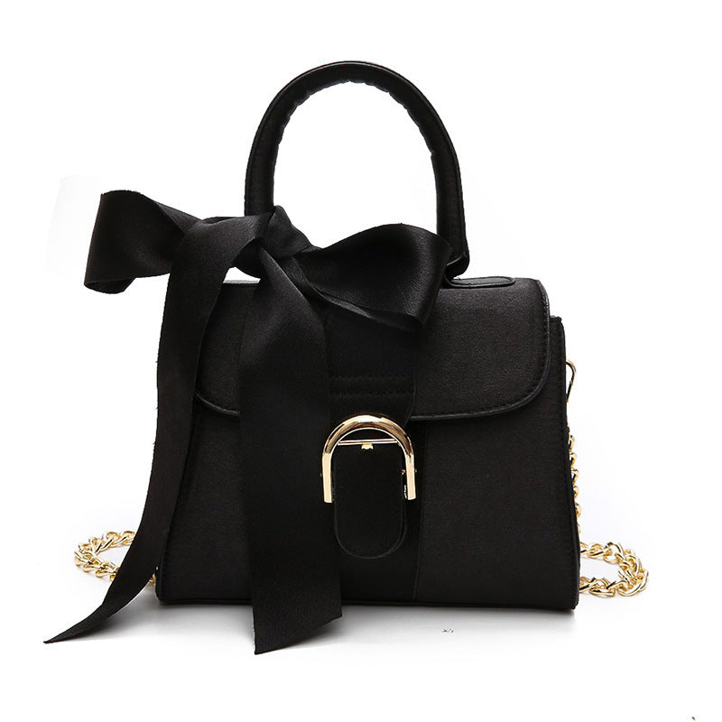 Female bag ladies shoulder bag fashion bow velvet handbag My Store