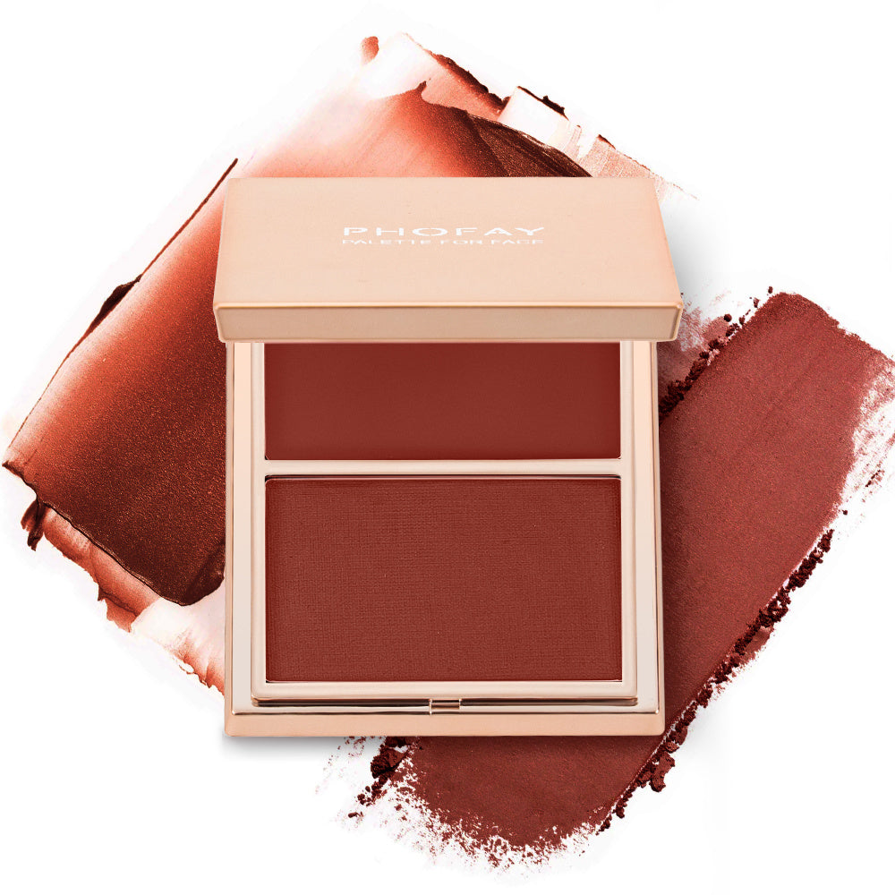 PHOFAY Double-Take Cream & Powder Blush Duo My Store