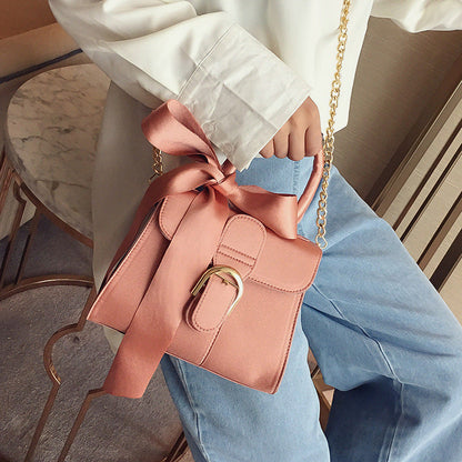 Female bag ladies shoulder bag fashion bow velvet handbag My Store