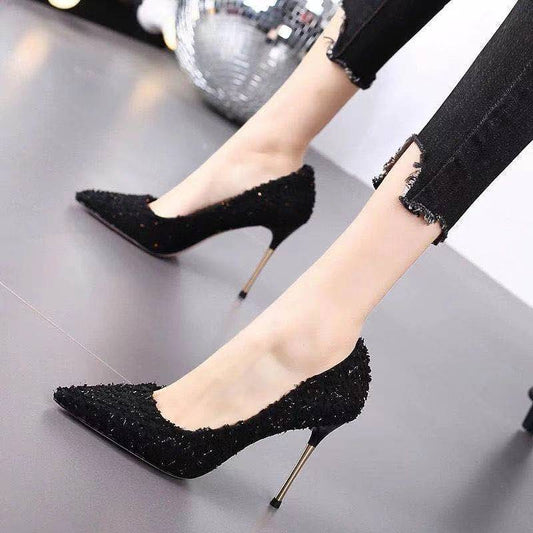 New White High Heels Women Stiletto Pointed Toe My Store