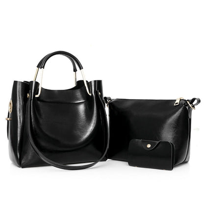 new fashion handbags Sanjiantao retro all-match single shoulder bag simple oil wax portable Tote Bag My Store