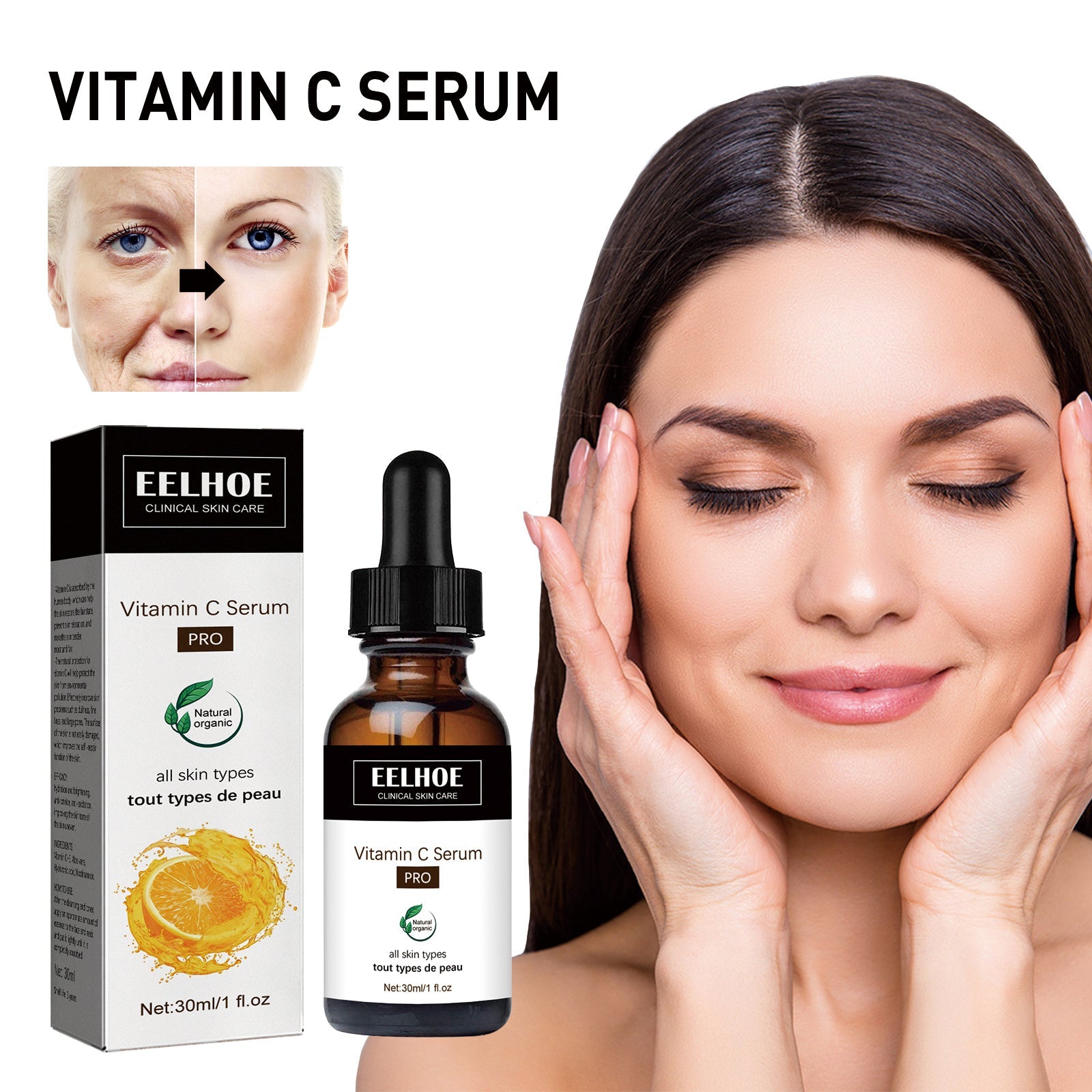 EELHOE Vitamin C Serum For Reducing The Appearance Of Fine Lines, Firming, And Moisturizing The Skin For A More Youthful Complexion My Store