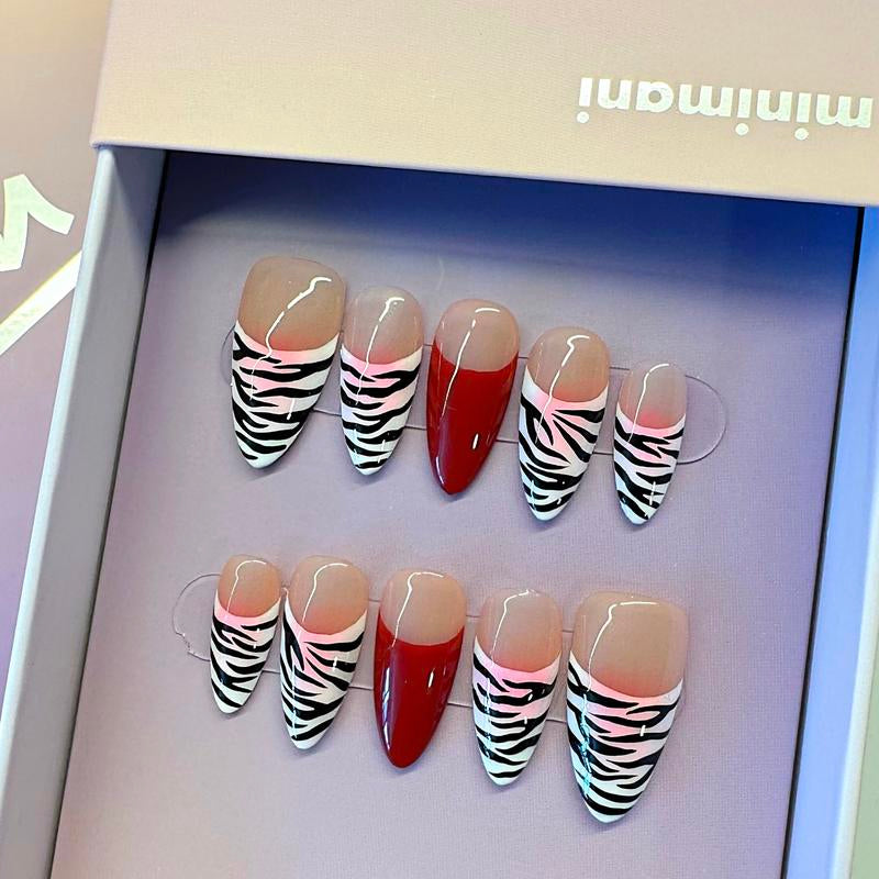 Minimani Spring Collections 10PCS Handmade Press on Nails Wedding Nails Reusablegel/Acrylic 2025 New Arrival