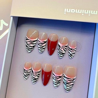 Minimani Spring Collections 10PCS Handmade Press on Nails Wedding Nails Reusablegel/Acrylic 2025 New Arrival