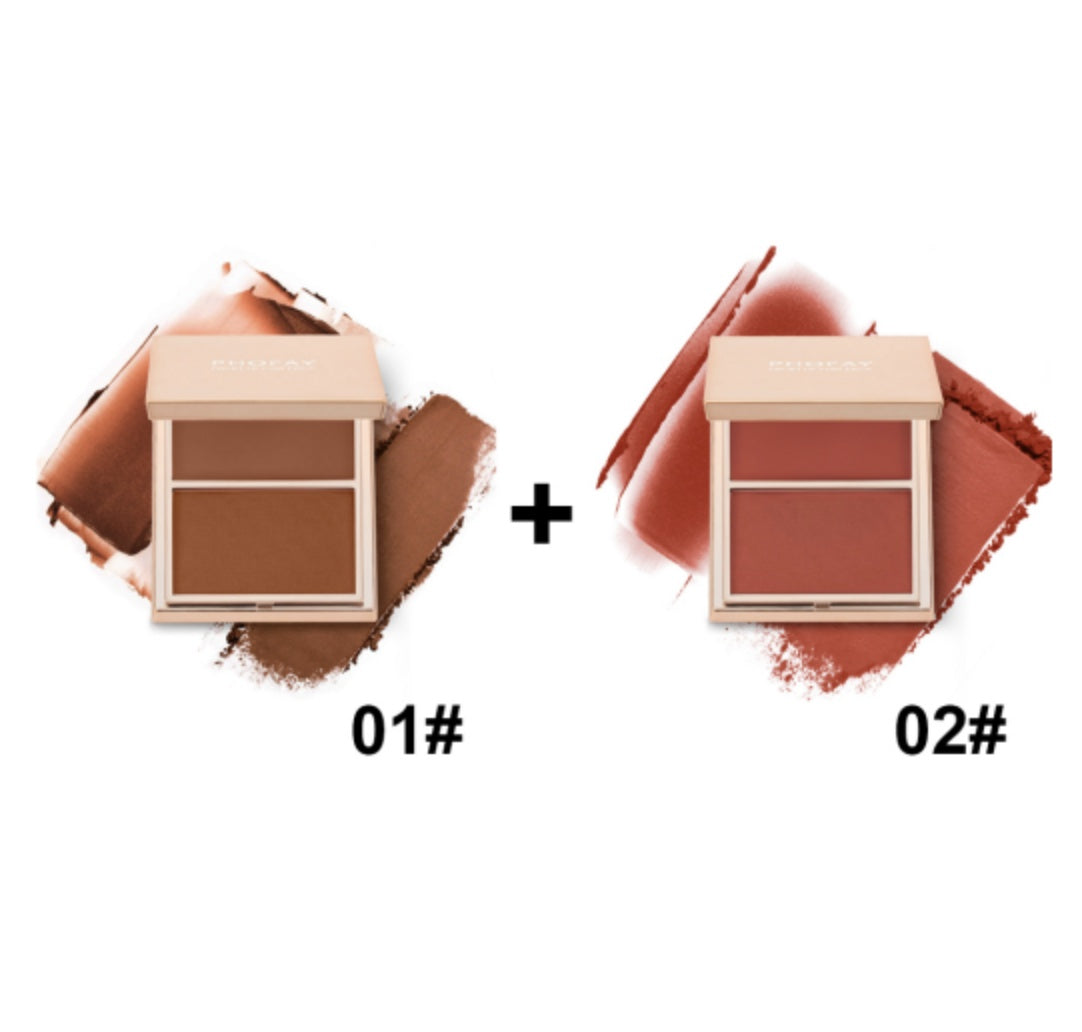 PHOFAY Double-Take Cream & Powder Blush Duo My Store