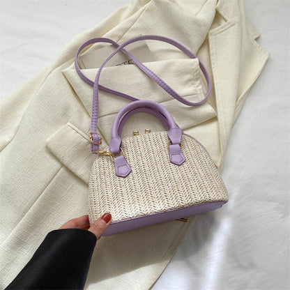 Women's Fashion Simple Casual Woven Handbag Shoulder Crossbody Bag My Store