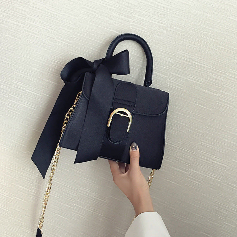 Female bag ladies shoulder bag fashion bow velvet handbag My Store