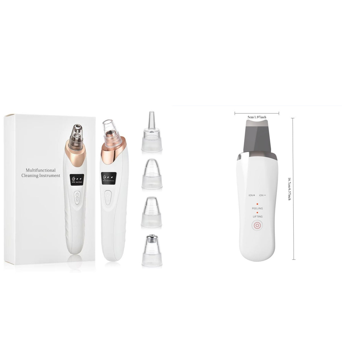 Electric Ultrasonic Skin Scrubber Face Spatula Home Ultrasonic Skin Scrubber Facial Cleaner Handheld Mini Derma Galvanica Tightening Face Scrubber Machine Skin Scrubber USB Ultrasonic My Store