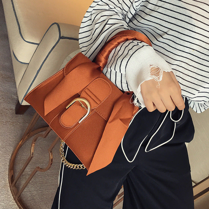 Female bag ladies shoulder bag fashion bow velvet handbag My Store