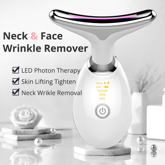 EMS Thermal Neck Lifting And Tighten Massager Electric Microcurrent Wrinkle Remover My Store