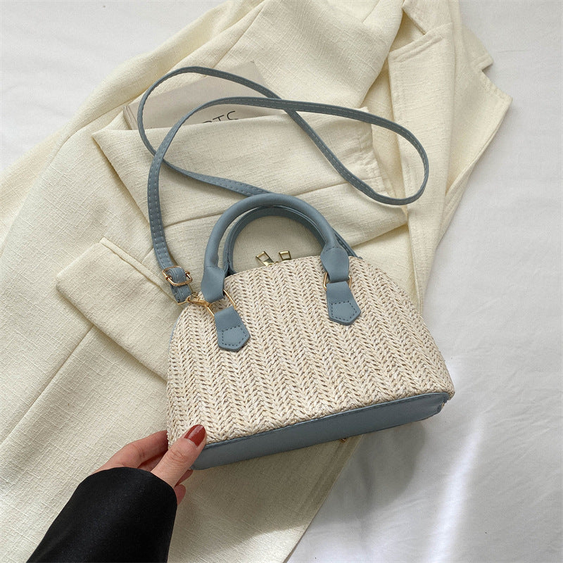Women's Fashion Simple Casual Woven Handbag Shoulder Crossbody Bag My Store
