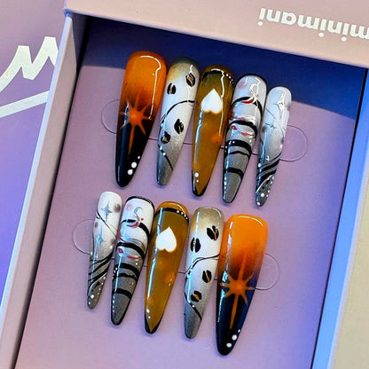 Minimani Spring Collections 10PCS Handmade Press on Nails Wedding Nails Reusablegel/Acrylic 2025 New Arrival