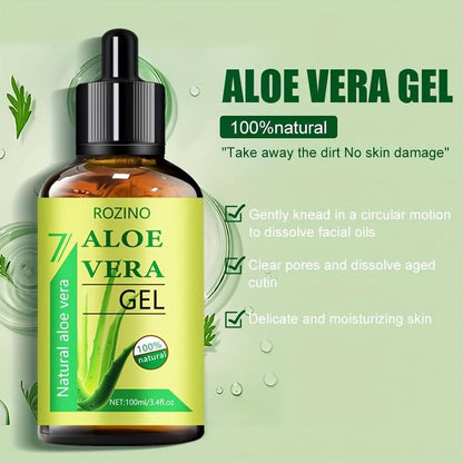 Aloe Vera Gel Moisturizing & Soothing Body Oil, Natural Essential Oil, Builds the Skin Barrier, Massages the Skin Texture & Soothes & Relaxes the Skin