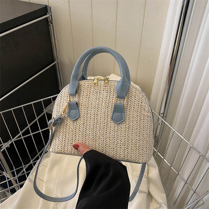 Women's Fashion Simple Casual Woven Handbag Shoulder Crossbody Bag My Store