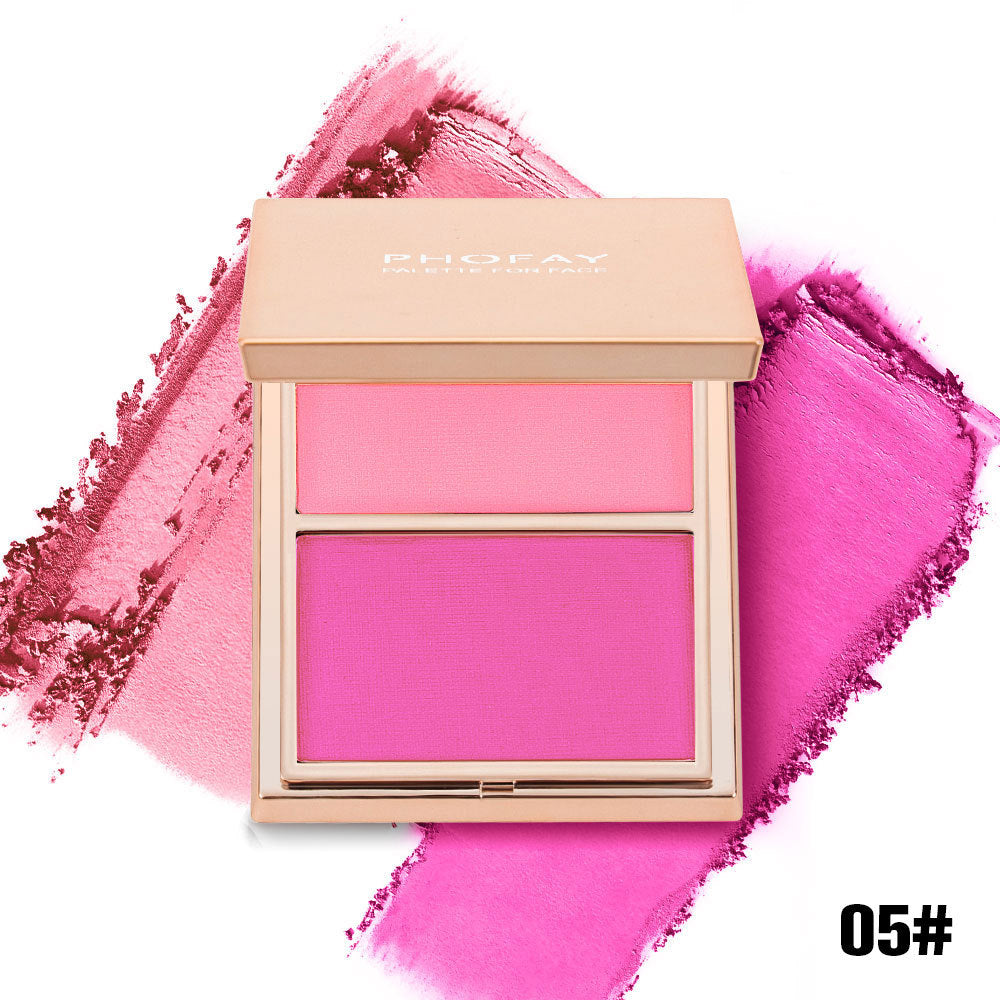 PHOFAY Double-Take Cream & Powder Blush Duo My Store
