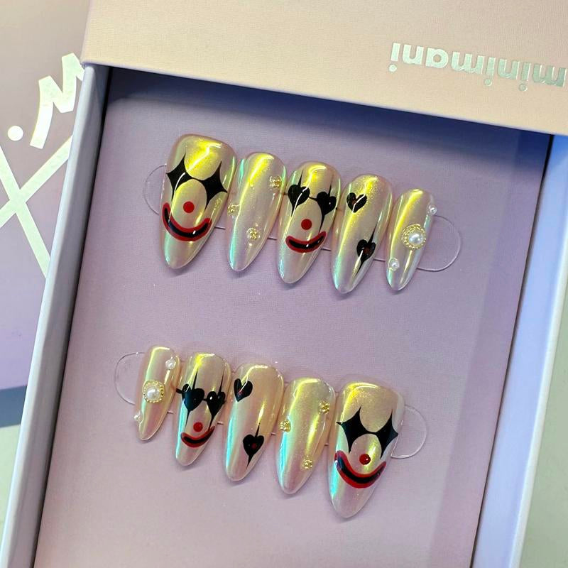 Minimani Spring Collections 10PCS Handmade Press on Nails Wedding Nails Reusablegel/Acrylic 2025 New Arrival