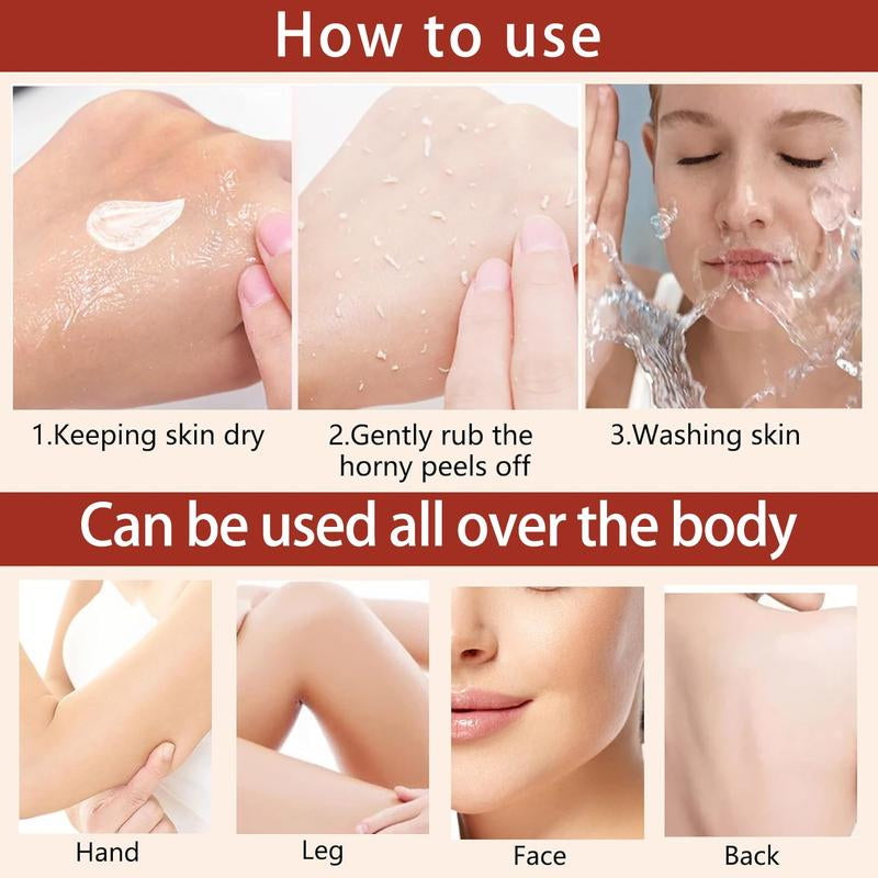 4PCS OUHOE Purifying Exfoliating Gel - Gentle Exfoliating Gel, Facial Exfoliator Cleanser, Exfoliating Gel Scrub for Face & Hands - Alcohol-Free, 68G X 50Ml Moisturizing Skincare