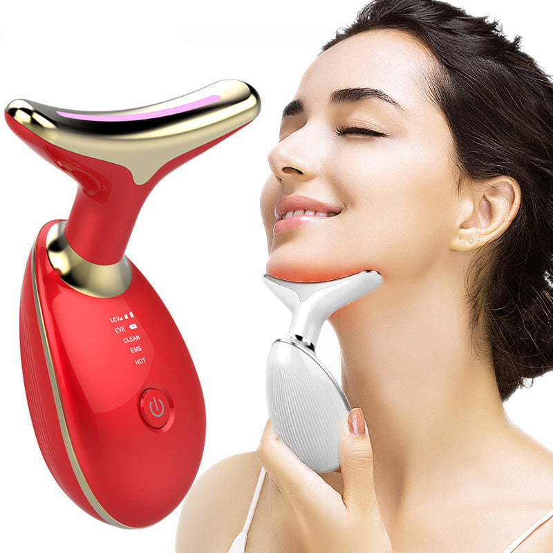 EMS Thermal Neck Lifting And Tighten Massager Electric Microcurrent Wrinkle Remover My Store